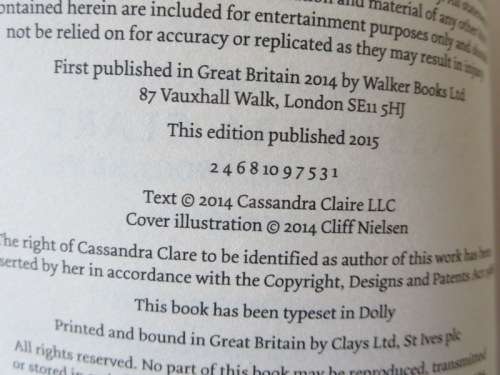 THE MORTAL INSTRUMENTS SERIES  BOOK SIX: CITY OF HEAVENLY FIRE  by Cassandra Clare