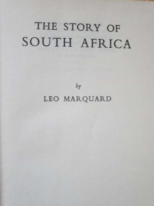 THE STORY OF SOUTH AFRICA by Leo Marquard