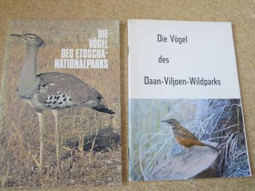 DIE VöGEL DES ETOSCHA-NATIONALPARKS  and  DIE VöGEL DES DAAN-VILJOEN-WILDPARKS