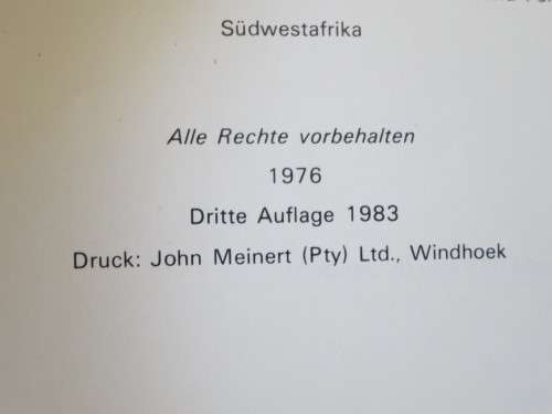 DIE VöGEL DES ETOSCHA-NATIONALPARKS  and  DIE VöGEL DES DAAN-VILJOEN-WILDPARKS