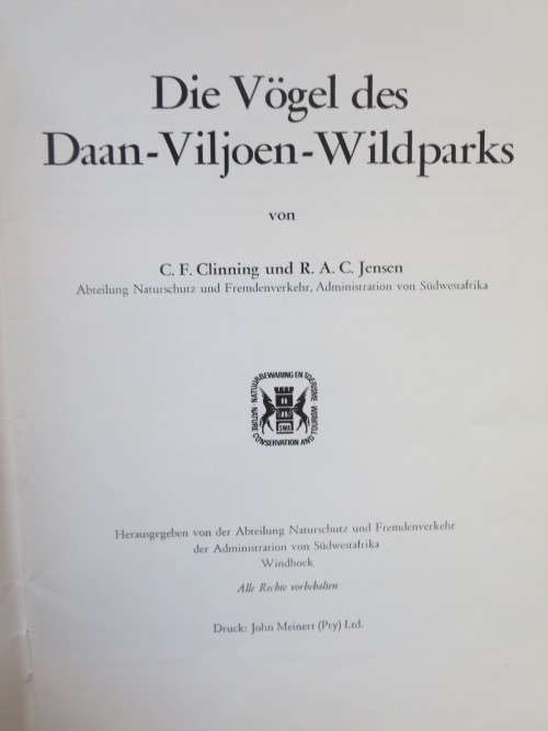 DIE VöGEL DES ETOSCHA-NATIONALPARKS  and  DIE VöGEL DES DAAN-VILJOEN-WILDPARKS