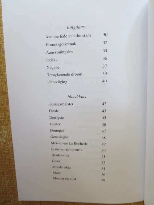 DANSMUSIEKE  deur Zandra Bezuidenhout  (Gedigte)