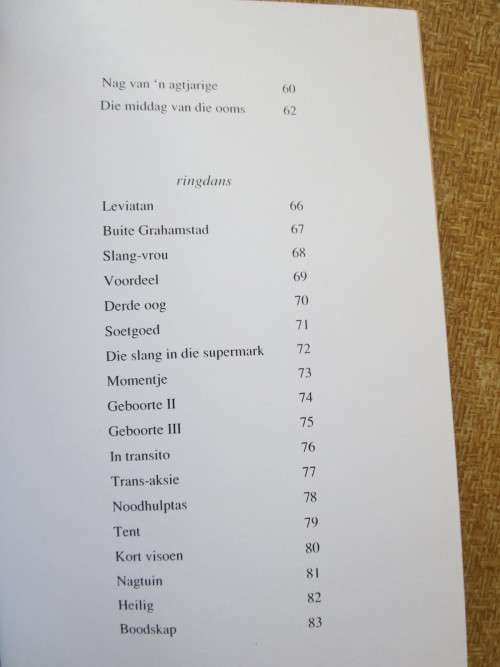 DANSMUSIEKE  deur Zandra Bezuidenhout  (Gedigte)