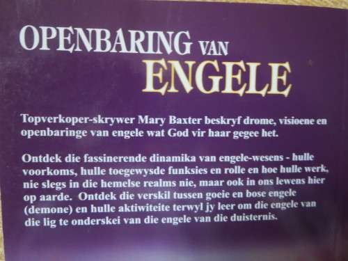 OPENBARING VAN ENGELE  deur Mary K. Baxter met Dr. T.L Lowery