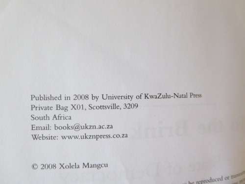 TO THE BRINK The State of Democracy in South Africa  by Xolela Mangcu