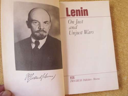 ON JUST AND UNJUST WARS  -  LENIN