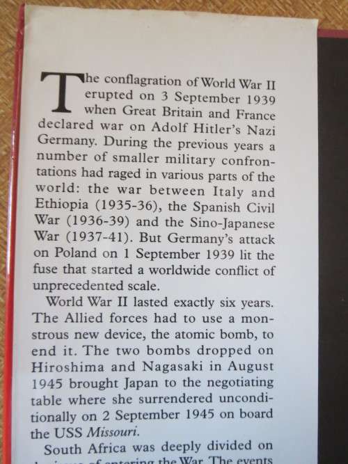 SOUTH AFRICA  IN WORLD WAR II  A  Pictorial History  by John Keene