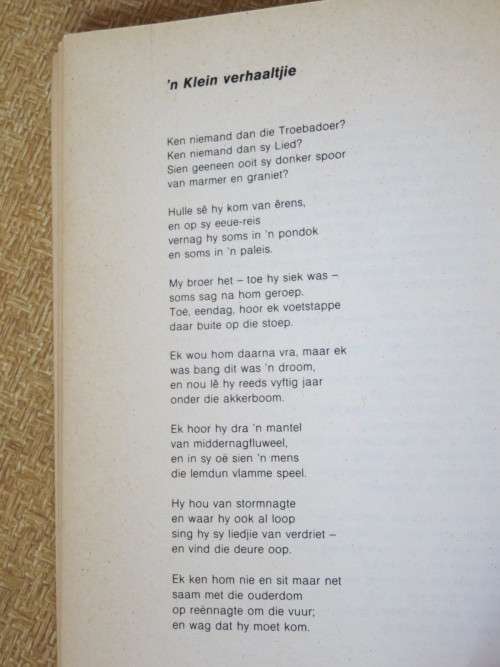 OM JOU VERLAAS TE GROET  Nagelate Verse  deur Koos du Plessis