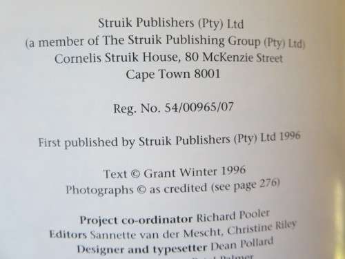 GUIDE TO SOUTHERN AFRICAN GOLF COURSES  by Grant Winter