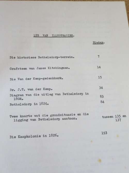 DIE GESKIEDENIS VAN BETHELSDORP  deur A. J. F. Meijers