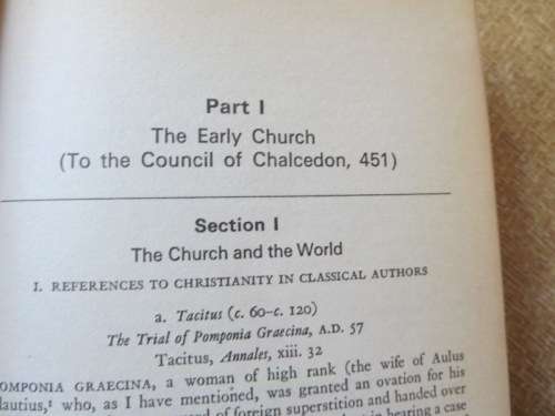 DOCUMENTS OF THE CHRISTIAN CHURCH  by Henry Bettenson
