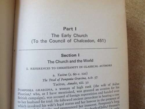 DOCUMENTS OF THE CHRISTIAN CHURCH  by Henry Bettenson