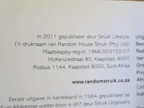 DIE SUIDER-AFRIKAANSE: WATTER BLOM IS DIT?  deur Kristo Pienaar and Gideon F. Smith