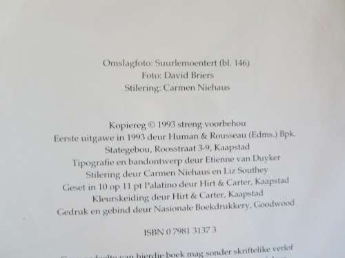 HUISGENOOT WENRESEPTE 5  deur Carmen Niehaus