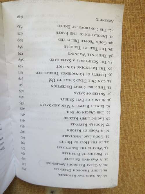 THE GREAT CONTROVERSY  Epic story of the battle between Christ and Satan  by Ellen White