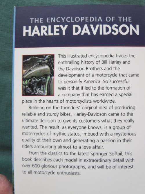 THE ENCYCLOPEDIA OF THE HARLEY DAVIDSON  by Peter Henshaw & Ian Kerr