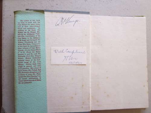 THE CAPE MALAYS  by I. D. du Plessis