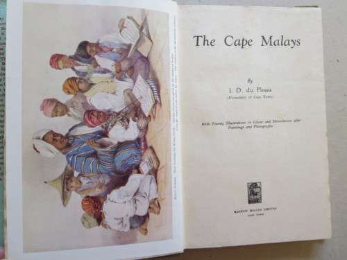 THE CAPE MALAYS  by I. D. du Plessis