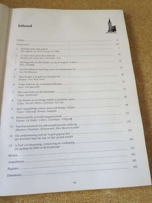 KRONIEK VAN `N KONTREI  Verhaal van die NG Kerk Kuilsrivier  deur Adinda Vermaak