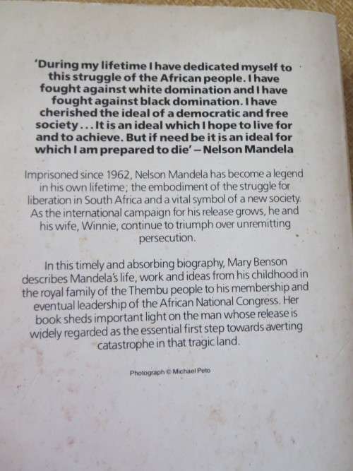 NELSON MANDELA  The Authoritative and Moving Life-story  by Mary Benson
