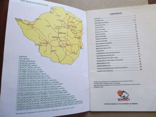 ATLAS OF ZIMBABWE  by Department of The Surveyor-General (RHODESIANA)
