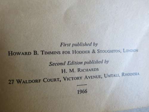 NEXT YEAR WILL BE BETTER - True Rhodesian Story by Hylda Richards  (RHODESIANA)