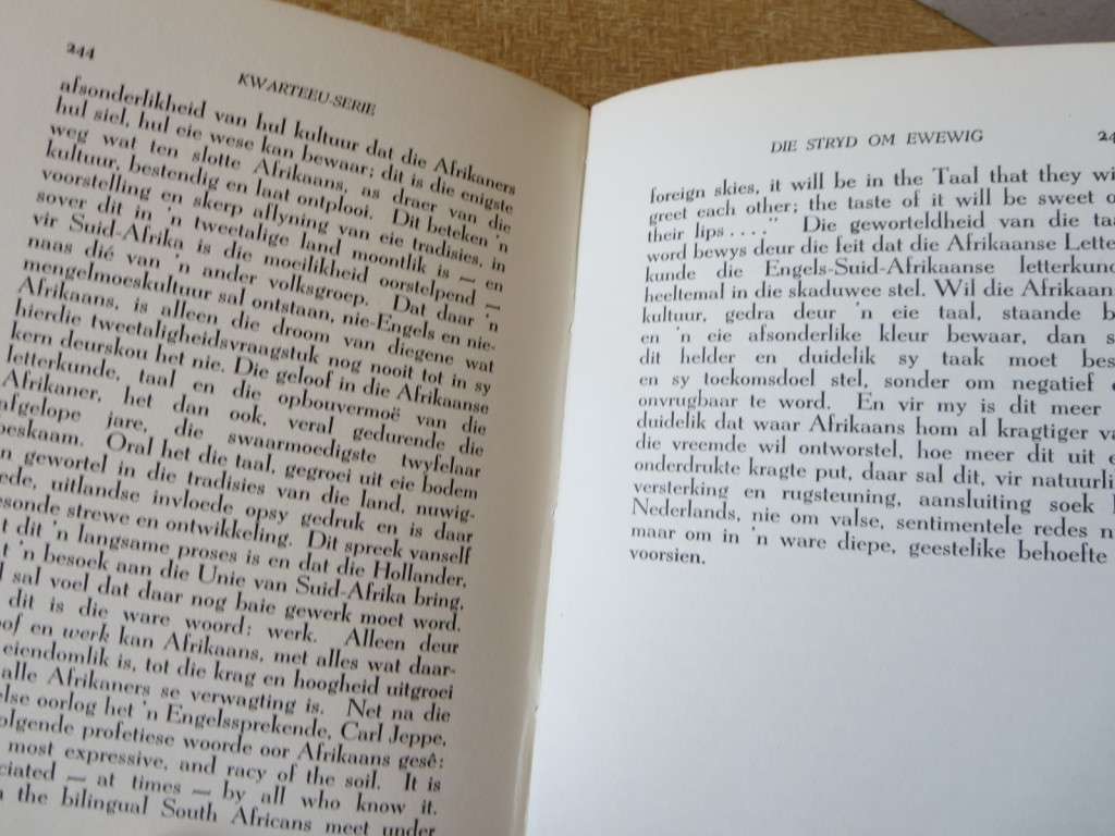 KWARTEEU-SERIE. DIE STRYD OM EWEWIG. C.M. van den Heever (P)