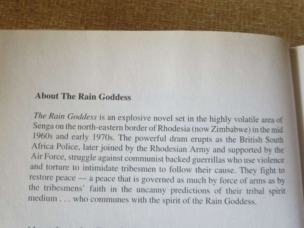 THE RAIN GODDESS  by Peter Stiff (Rhodesiana)