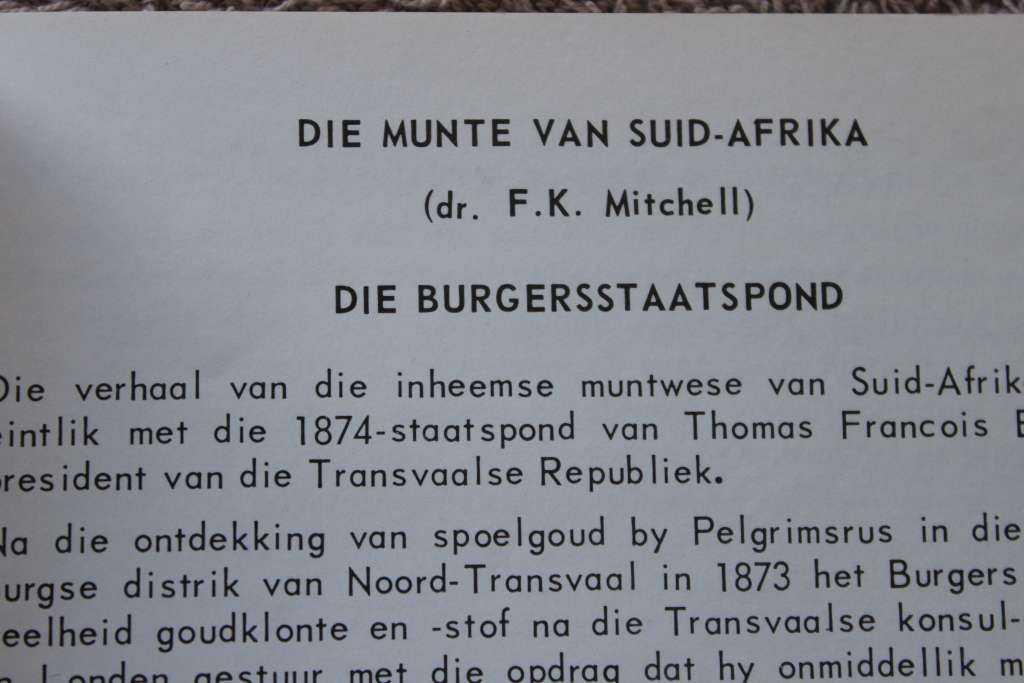 S.A. NUMISTAT 1967/8 Munte van Suid-Afrika / Coins of South Africa