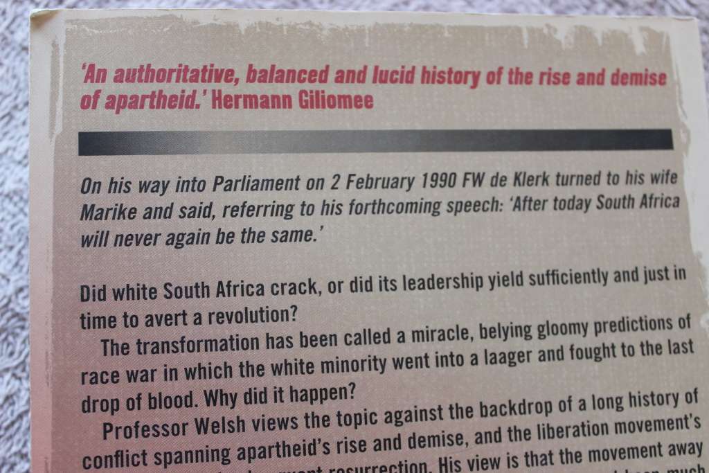 THE RISE AND FALL OF APARTHEID  by David Welsh