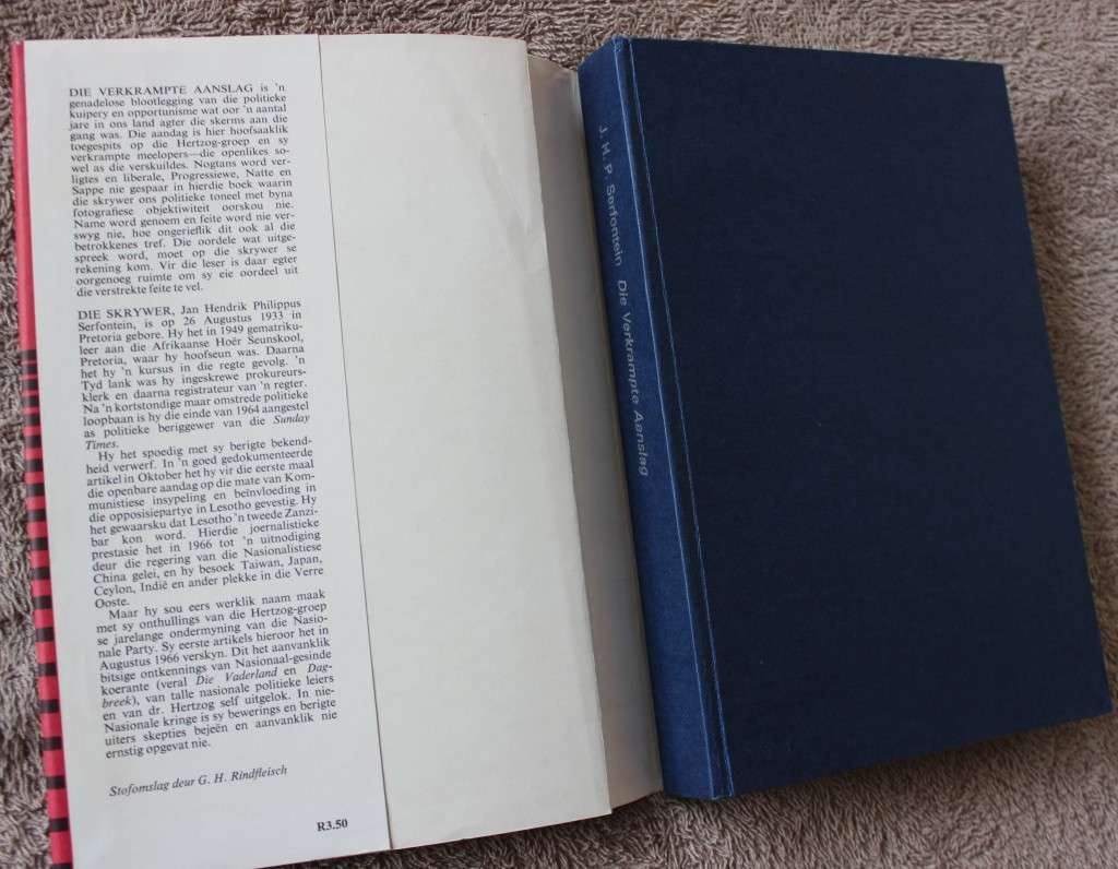 J.H.P. SERFONTEIN. DIE VERKRAMPTE AANSLAG.  (P)