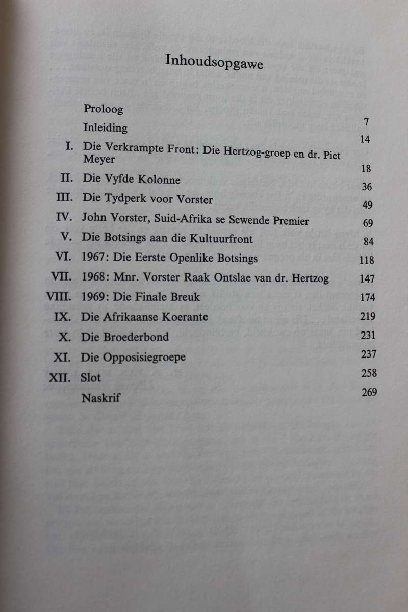 J.H.P. SERFONTEIN. DIE VERKRAMPTE AANSLAG.  (P)