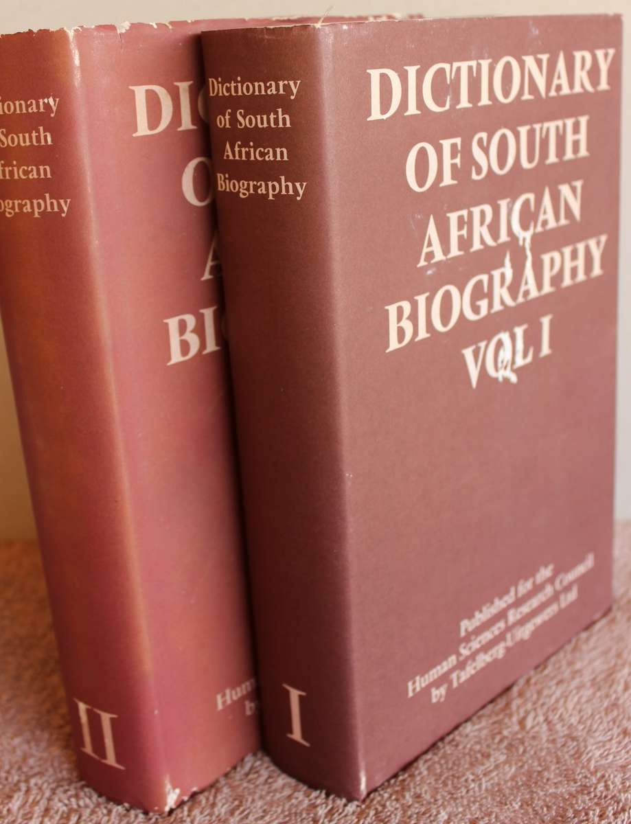 DICTIONARY OF SOUTH AFRICAN BIOGRAPHY. Volumes I and II.   (W)