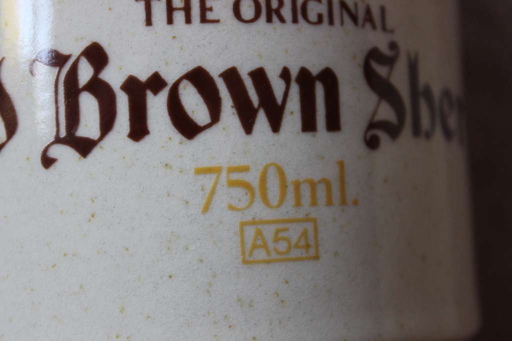 OLD BROWN SHERRY 750 ml Cask (empty)