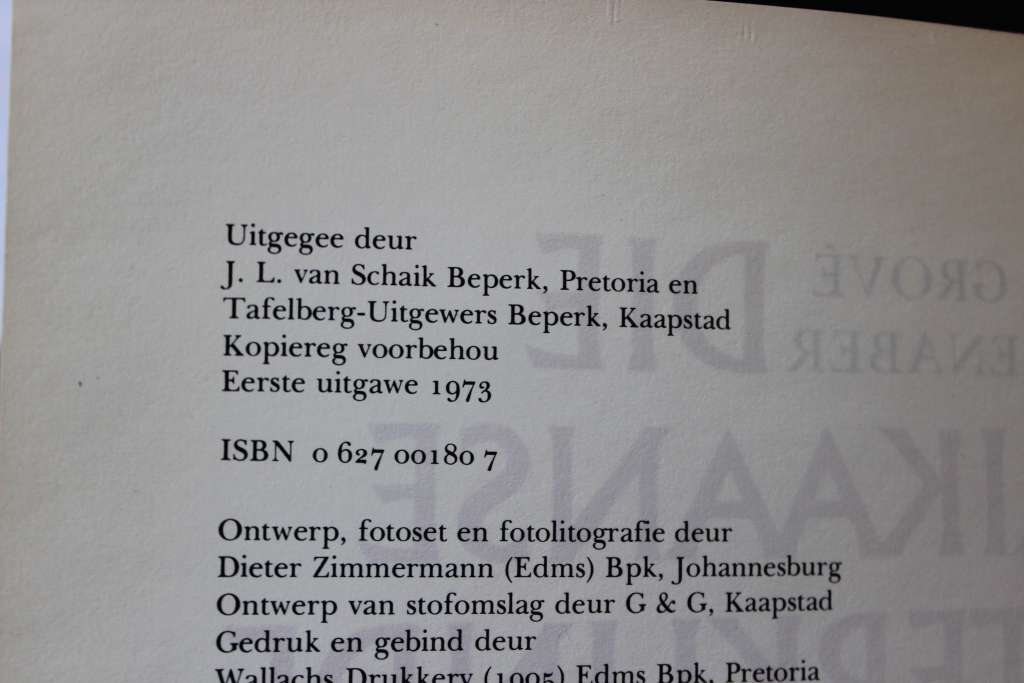 DIE AFRIKAANSE LETTERKUNDE IN BEELD. Saamgestel deur A.P. Grové en P.J. Nienaber.