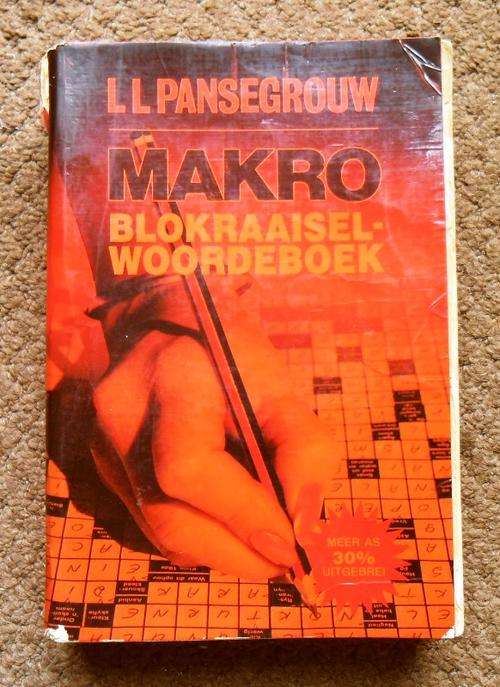 MAKRO BLOKRAAISELWOORDEBOEK deur L L Pansegrouw