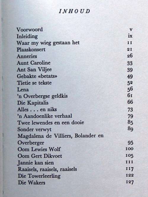 OVERBERGSE EERGISTER by C G S de Villiers