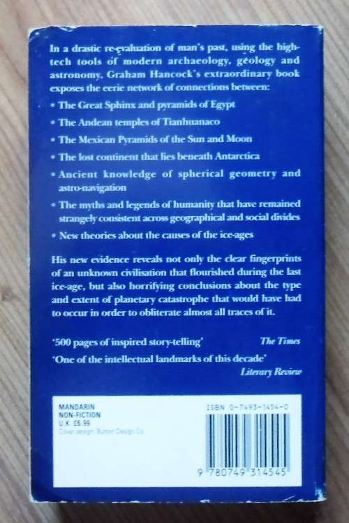 FINGERPRINTS OF THE GODS by Graham Hancock