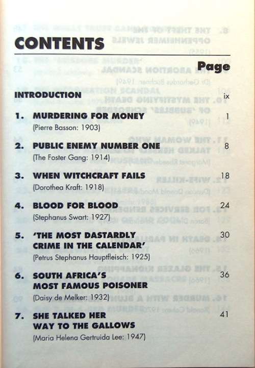 FAMOUS SOUTH AFRICAN CRIMES by Rob Marsh