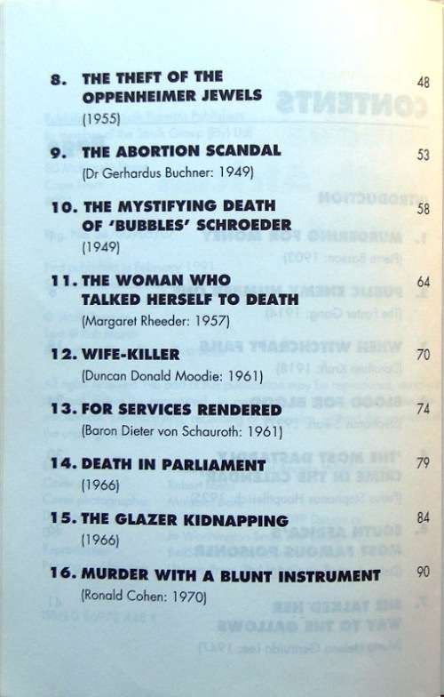 FAMOUS SOUTH AFRICAN CRIMES by Rob Marsh