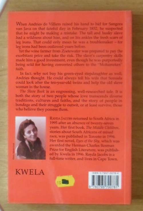 THE SLAVE BOOK by Rayda Jacobs