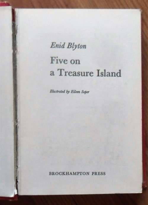 FIVE ON A TREASURE ISLAND/FIVE GET INTO TROUBLE by Enid Blyton