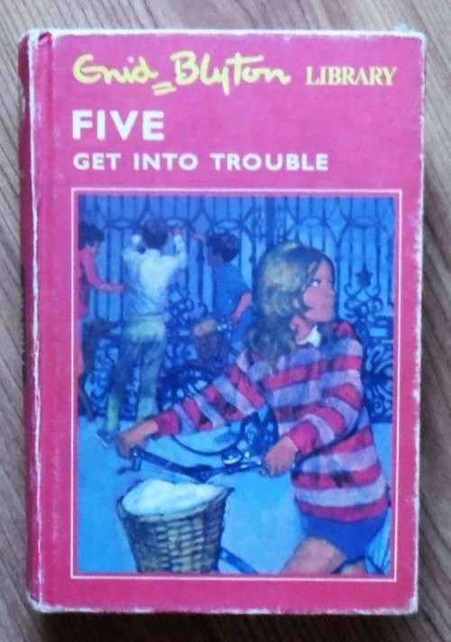 FIVE ON A TREASURE ISLAND/FIVE GET INTO TROUBLE by Enid Blyton