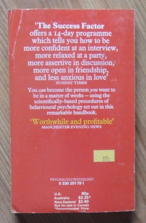 THE SUCCESS FACTOR A 14-day programme to make you the person you want to be by Dr Robert Sharpe and