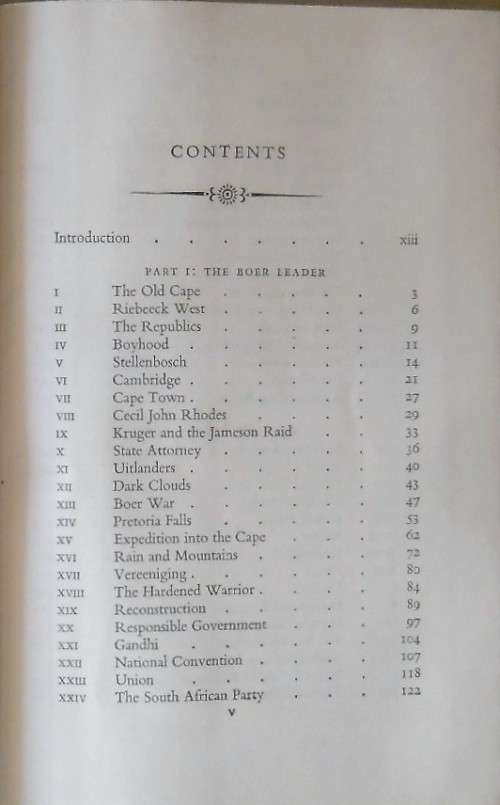 JAN CHRISTIAN SMUTS by J C Smuts (His Son)