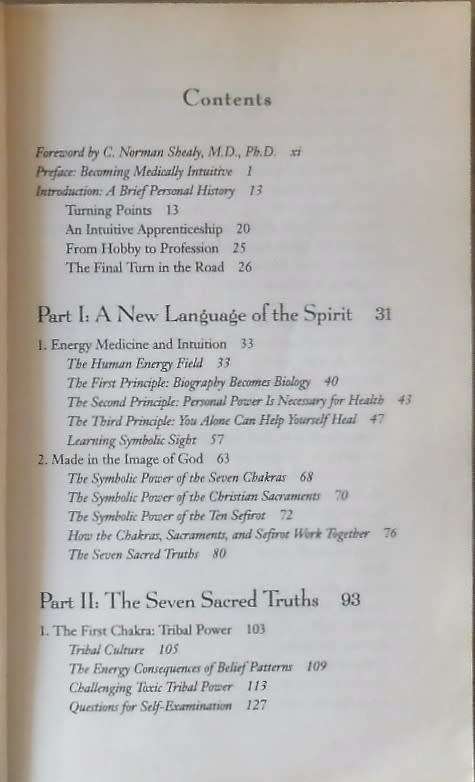 ANATOMY OF THE SPIRIT by Caroline Myss