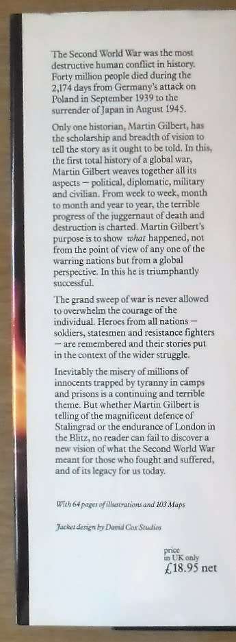 SECOND WORLD WAR by Martin GilbertR145