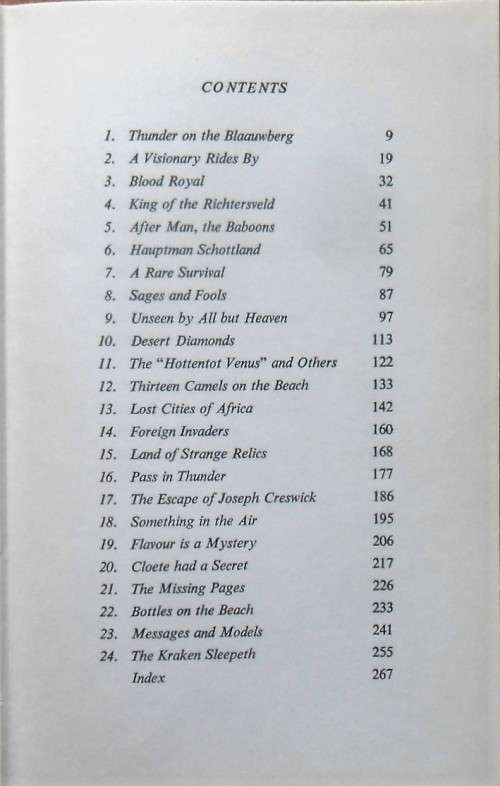 THUNDER ON THE BLAAUWBERG by Lawrence G GreenR115