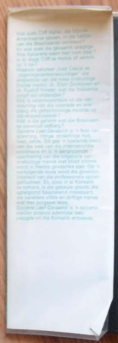 SPIOENE LEEF GEVAARLIK deur Heinz Konsalik