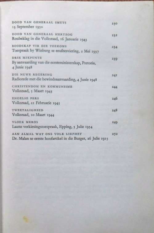 GLO IN U VOLK deur D F Malan as Redenaar